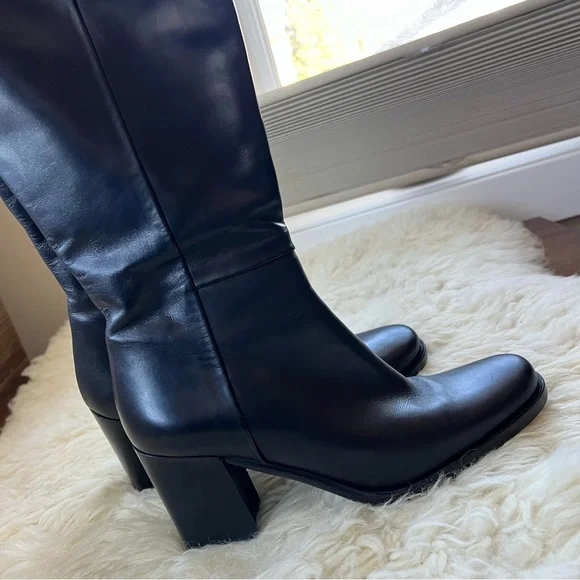 Bally Black Leather Knee-High Boots 6.5 - Picture 11 of 11